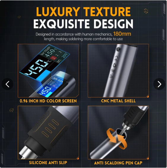 Soldering Iron With Portable Soldering Toolbox From FNIRSI