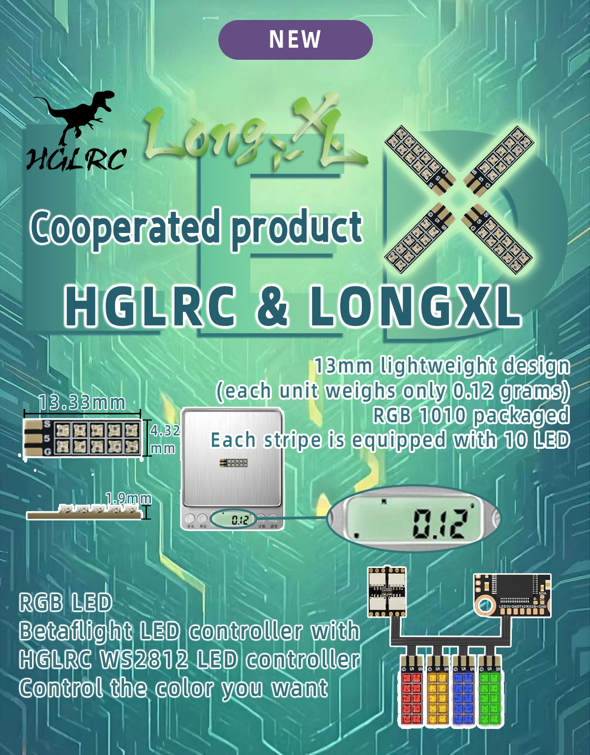 HGLRC LED LongXL (13MM)