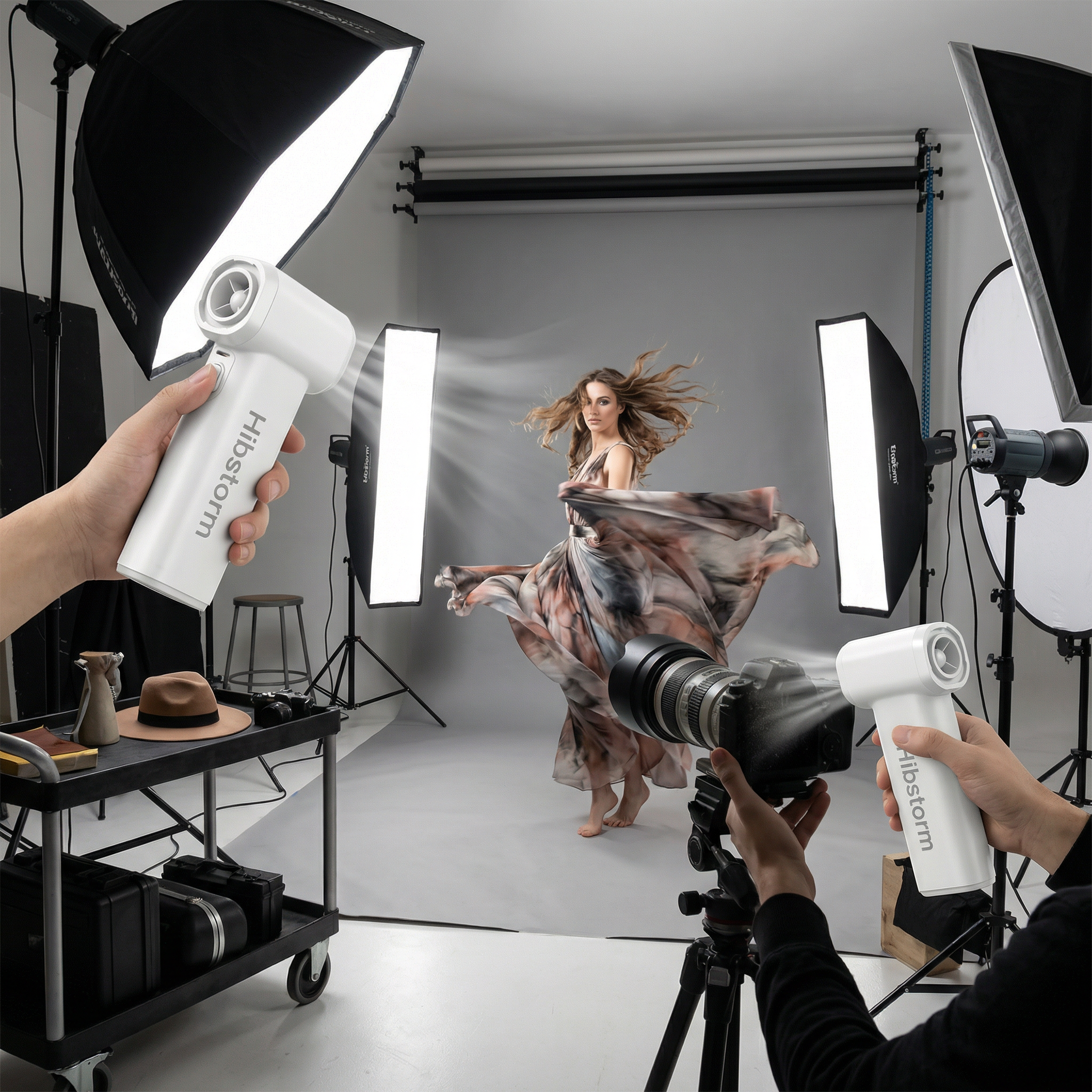 Hibstorm 007 Ultra Violent Turbo Handheld Fan – High-Speed Brushless Turbo Airflo