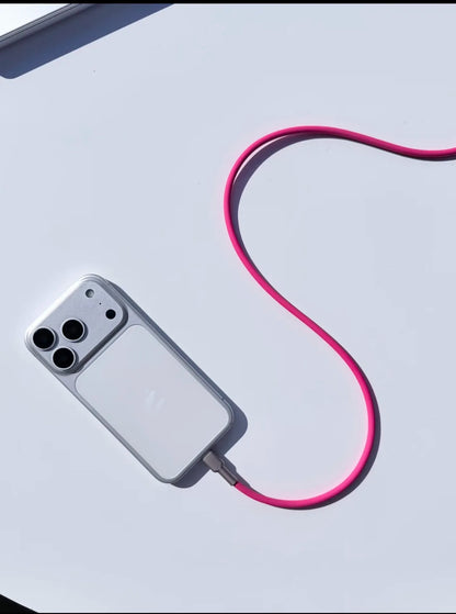 240W USB-C Cable - Lilac Purple Lifestyle View