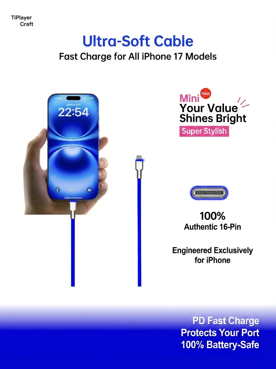 240W USB-C Cable Detail Infographic
