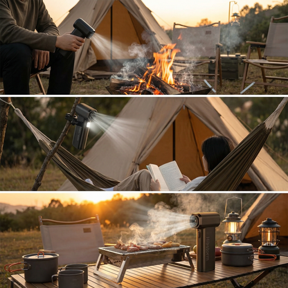 Hibstorm 007 Ultra Violent Turbo Handheld Fan – High-Speed Brushless Turbo Airflo